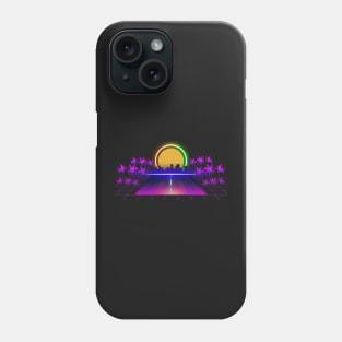 Neon City Sunset Phone Case