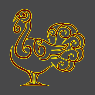 Decorative Swirly Turkey Ornamental T-Shirt