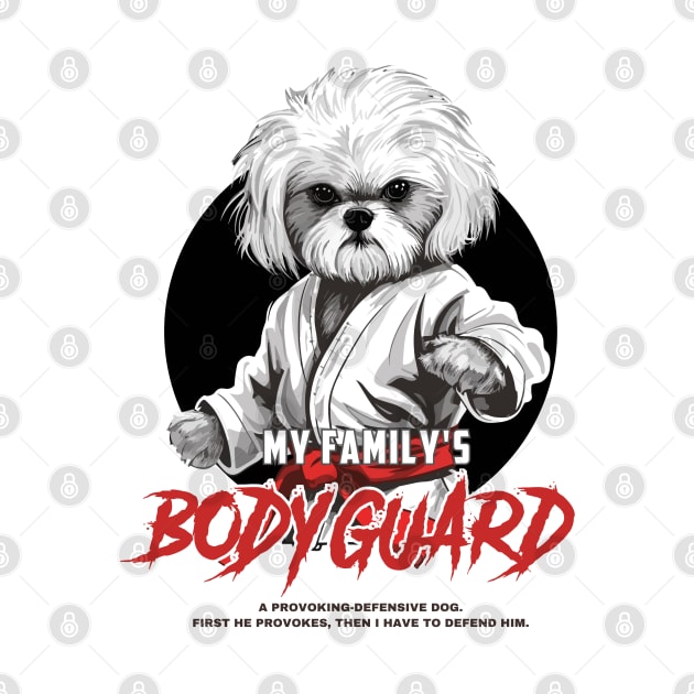 My family's Bodyguard - Maltese Dog Karate Master. Light version by Cute Dogs AI