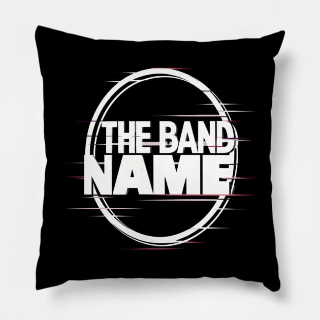 The band name AJR Glitch Effect Pillow by thestaroflove