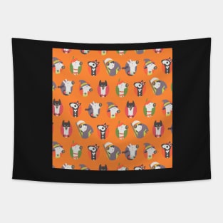 Halloween llama Tapestry