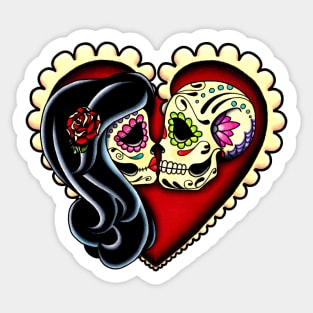  Heart Shaped Death Skeleton Skulls Dark Romance Lunar