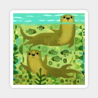 Otters! Magnet