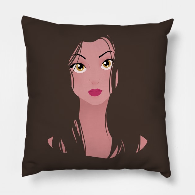 Beauty Hair Pillow by seyogarciaartworks