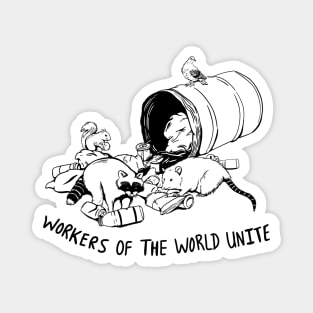 WORKERS OF THE WORLD UNITE Magnet