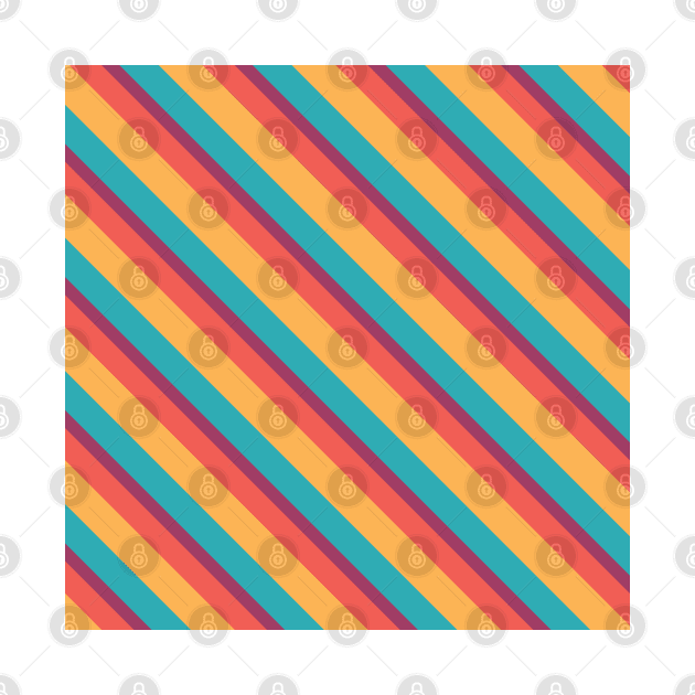 Rainbow Stripe Pattern 012#001 by jeeneecraftz