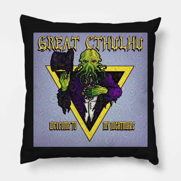 Nightmare of Cthulhu Pillow by azhmodai