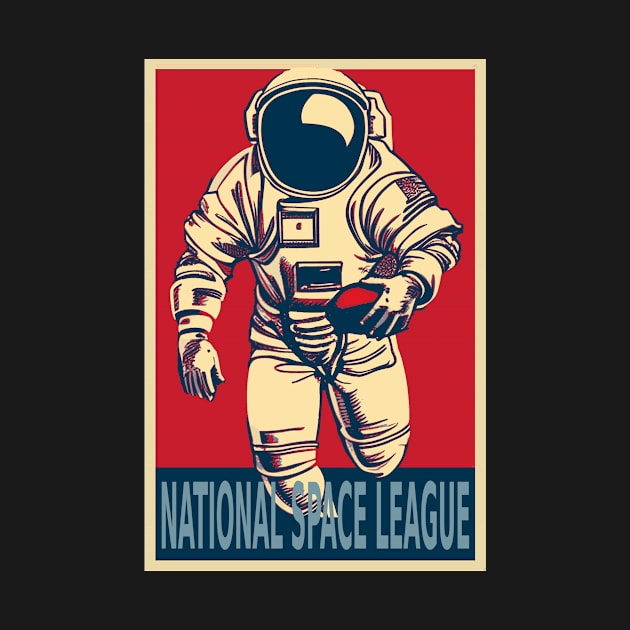 Astronaut Football Player by DesignArchitect