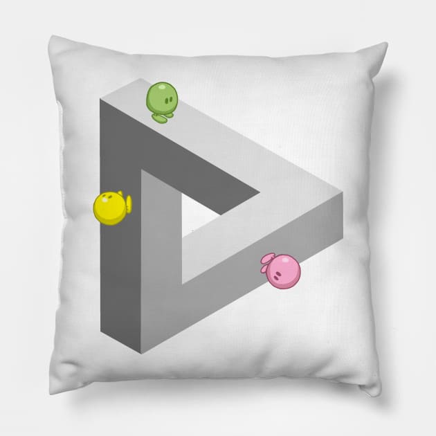 Impossible Triangle Pillow by ticulin