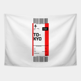 Boarding pass for Tokyo Tapestry