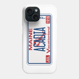 Acadia National Park license plate Phone Case