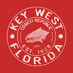 Key West, Florida, Conch Republic, Est. 1828 T-Shirt