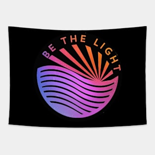 Be the Light in the World Christian, Hipster, Logo Design Tapestry