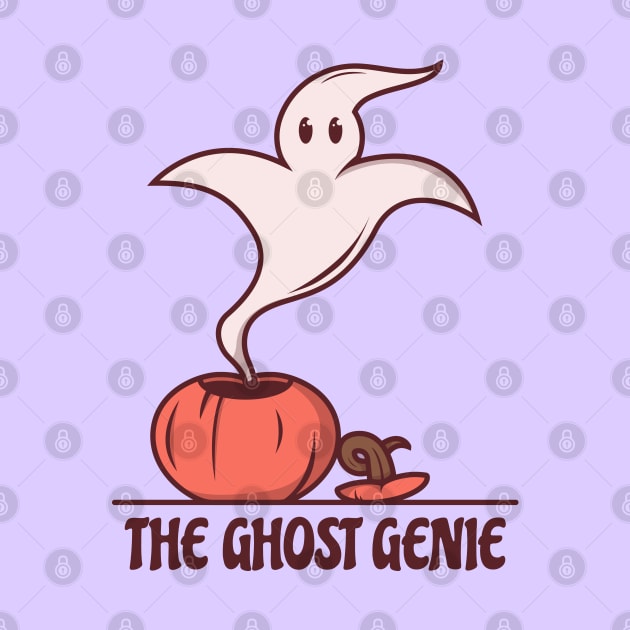 Ghost and pumpkin - The Ghost Genie by OgyDesign