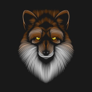 Fox face lines T-Shirt