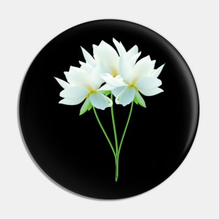 The White Lotus Flower Pin