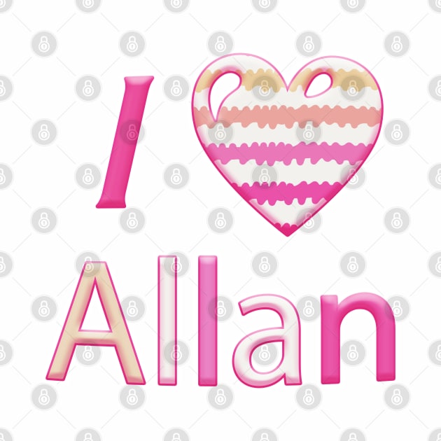 I Heart Allan (Pink Version) by RoserinArt