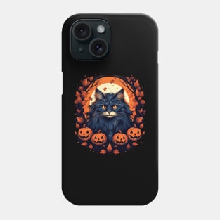 Norwegian Forest Cat Halloween, Cat Lover Phone Case