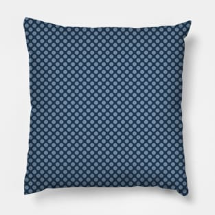 Retro Mustard Blue Modern Pattern Pillow