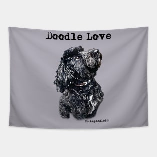 Doodle Dog Love Tapestry