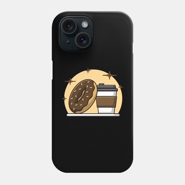 Coffee and Donut Phone Case by oziazka