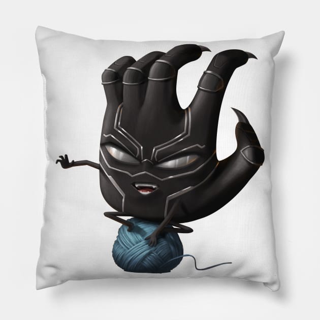 Hand Black Panther Pillow by ThankBuch