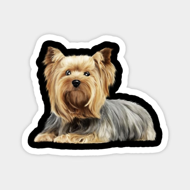 Yorkshire Terrier Dog, Love Yorkies, Dog Lover Magnet by logiamerch