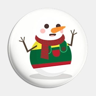 Cute Snowman Design Pin