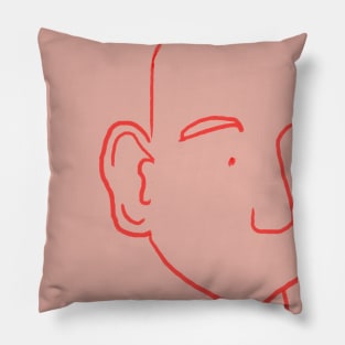 Lineart face Pillow