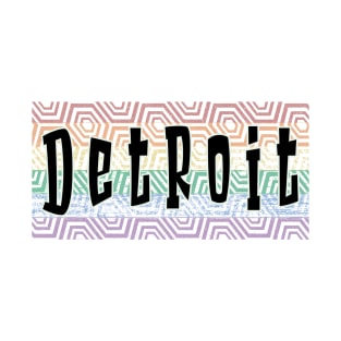 LGBTQ PATTERN AMERICA DETROIT T-Shirt