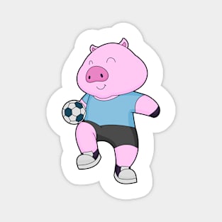 Pig Soccer player Soccer Magnet