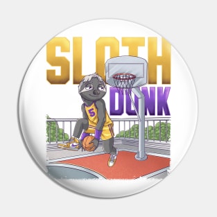 Sloth Dunk Pin