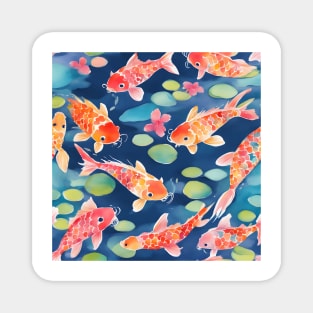 Koi fish watercolor Magnet