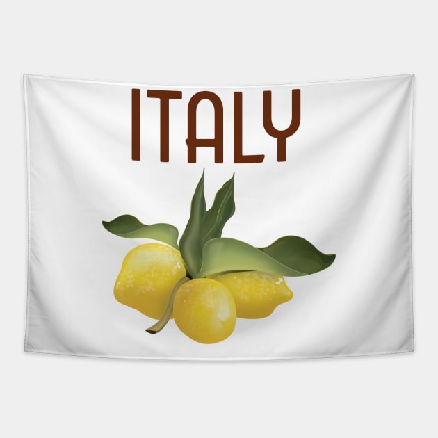 Italy Lemons Tapestry by nickemporium1