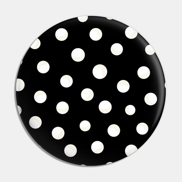 Shining white polka dots pattern Pin by GULSENGUNEL