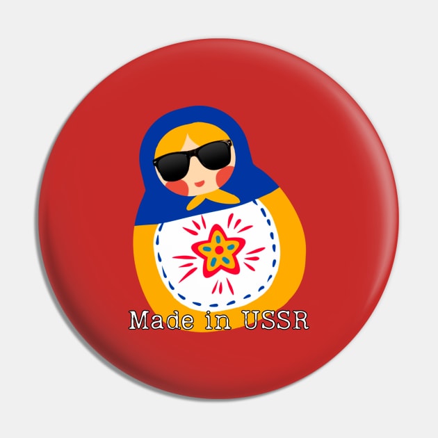 Russian matryoshka in sunglasses Pin by LAV77