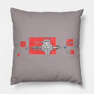 BannerBots 001 (Squares) Pillow