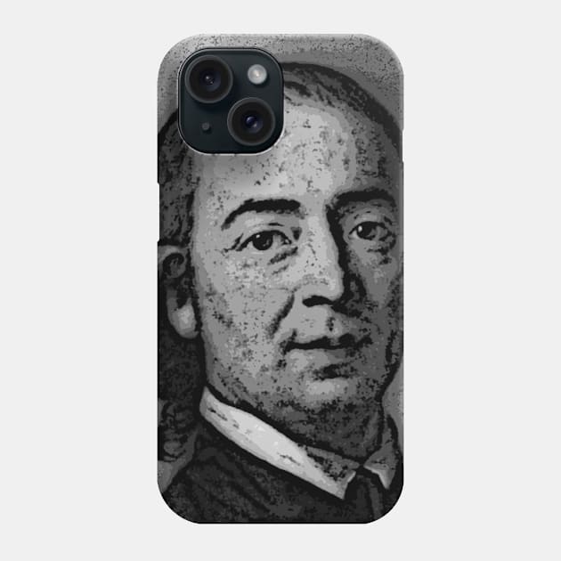 Johann Gottfried Herder Black And White Portrait | Johann Gottfried Herder Artwork 2 Phone Case by JustLit