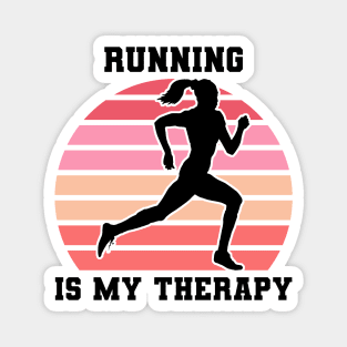 Running Is My Therapy Magnet