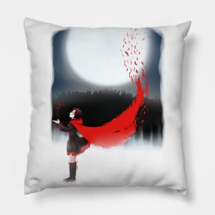 Red like Roses (Night) Pillow