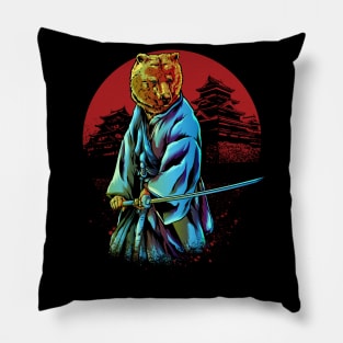 Samurai Bear Pillow