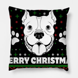 Pitbull Christmas Pillow