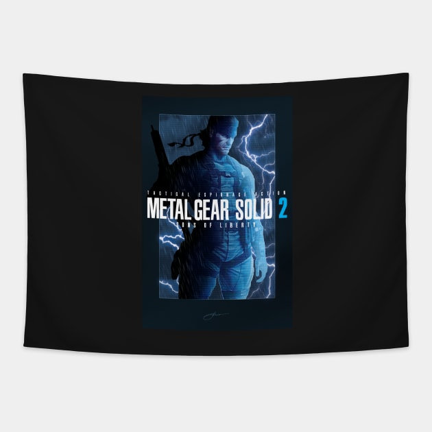 Metal Gear Solid 2 "Tanker Storm" Poster Tapestry by Jamieferrato19