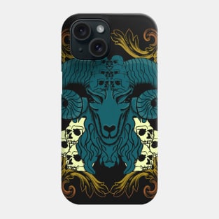 goat design illustration Phone Case