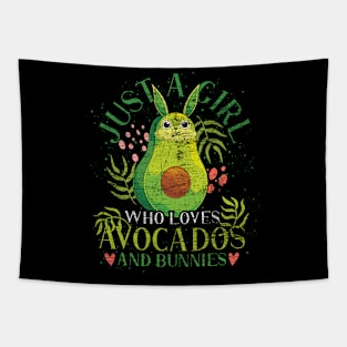 Girls Rabbit Lover Avocado Women Pet Animal Bunny Tapestry