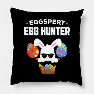 Eggspert Egg Hunter Funny Easter Pillow