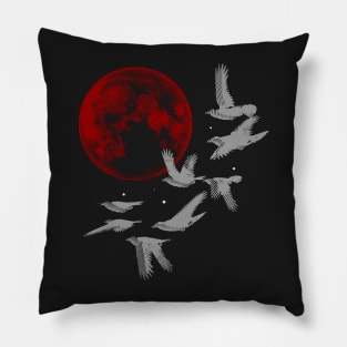 Flying ravens Pillow