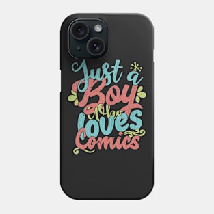 Just A Boy Who Loves Comics Gift product Phone Case