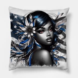 American Beauty, Deep Blue and Hazel Eyes | Catsie Cat Pillow