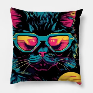 Retro Cat Pillow